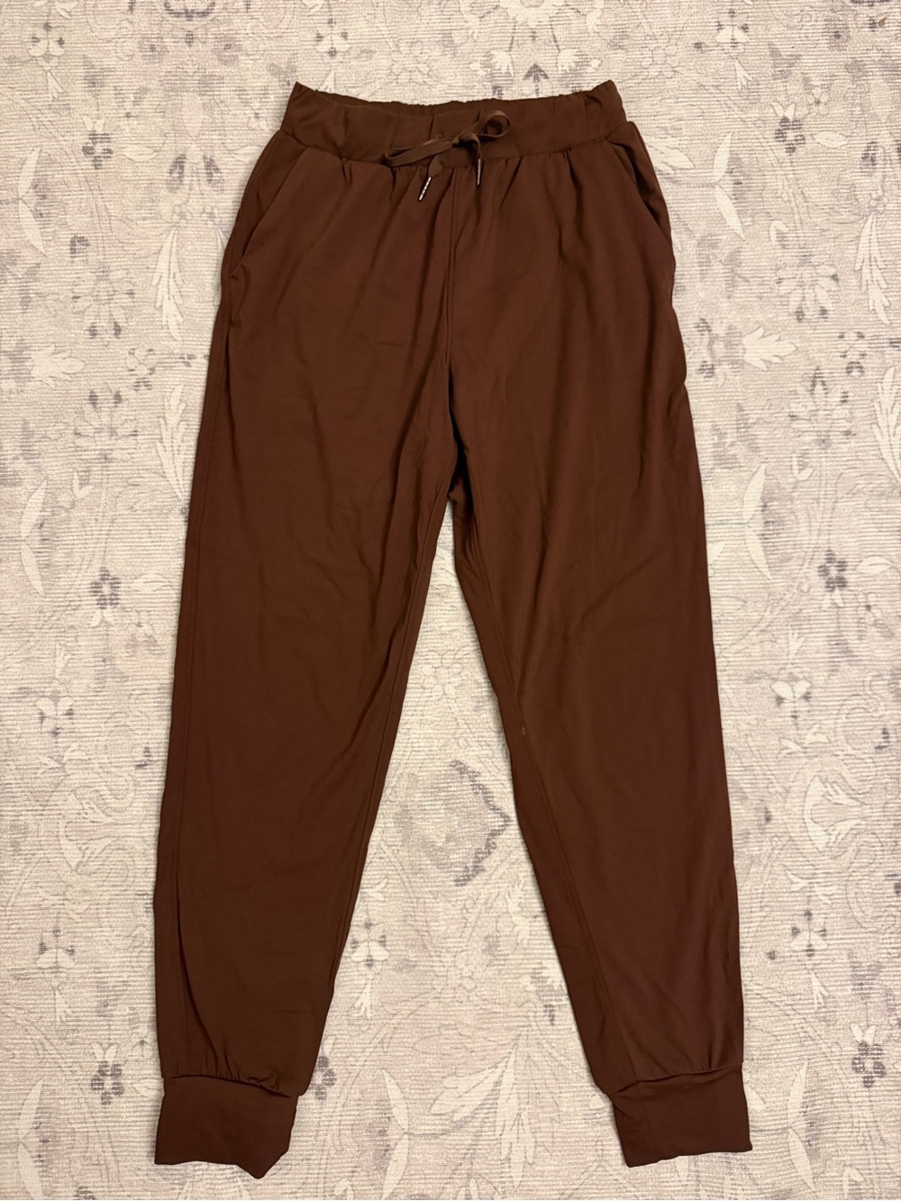 Brown Drawstring Jogger Pants
